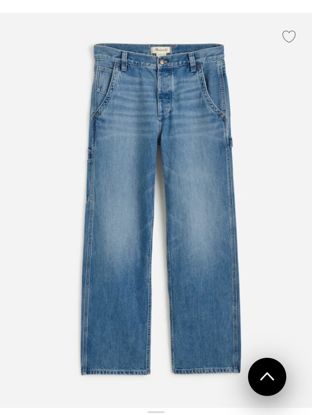 Great Condition Madewell Carpenter Jeans In Elko Wash - Picture 6 of 9
